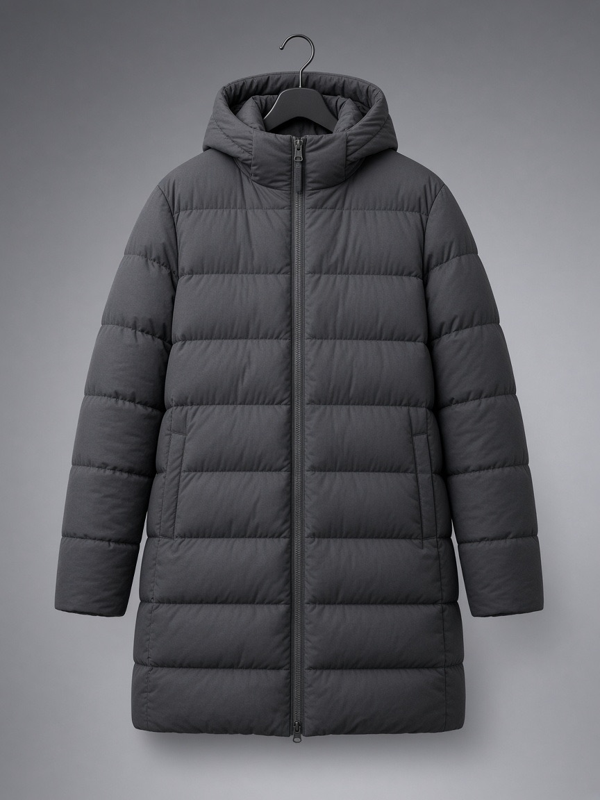 Parka de plumón grafito